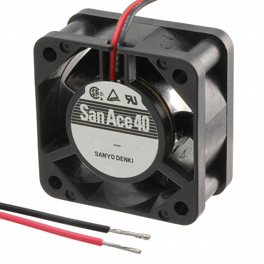 109P0424H702 Axial Fan, San Ace 40 Series, 24 V, DC, 40 mm, 15 mm, 6.4 cu.ft/min