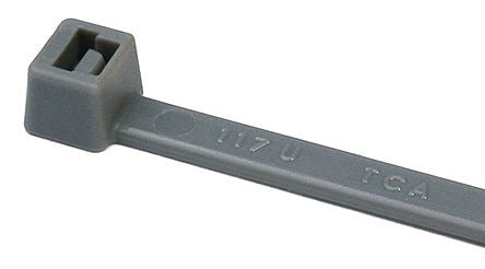 116-08018 T80R-PA66-GY (100) T50R Series Grey Nylon Cable Tie, 205mm x 4.6 mm