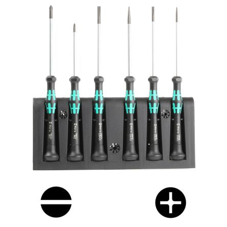 118152 Precision Slotted Phillips Screwdriver Set 6 Piece