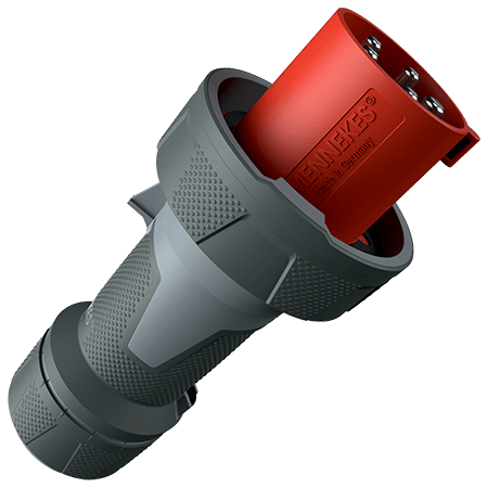 13212 CEE plug 63A 5p 6h 400 V (50+60 Hz) red 13212
