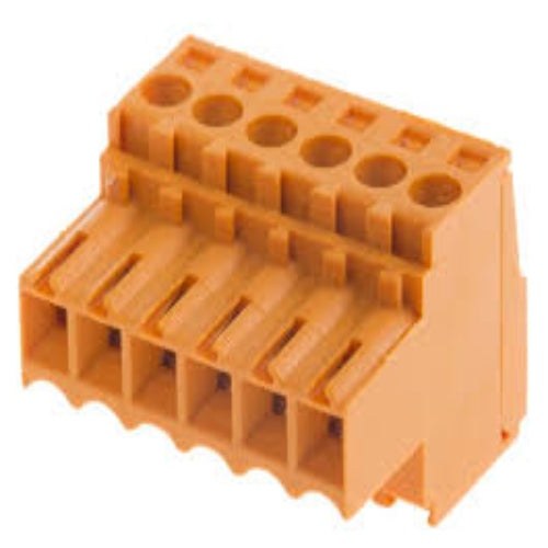 BL 3.50/06/180 SN OR BX - 1597400000 Non-Fused Terminal Block, 6 Way/Pole, Screw Down Terminals