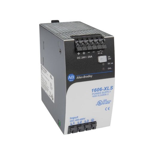 1606-XLS480E-3  1606-XLS480E-3 Power Supply, Switched Mode, 480W Output, 24-28 Output Voltage, 3P