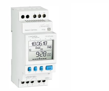 170410   Digital Weekly Timer 230V – Din Rail Mounting