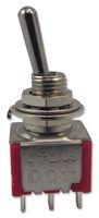 1MD1T1B5M1QE Toggle Switch, On-None-On, DPDT, Non Illuminated, 1M