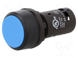 1SFA619100R1014 Industrial Pushbutton Switch, CP1 Series, 22.3 mm, SPST-NO, Momentary, Flush, Blue