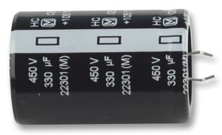 Electrolytic Capacitor, 330 µF, 250 V, 2000 hours