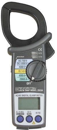 2003A Clamp Meter, Max Current 2kA ac, 2kA