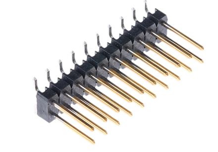 5-146131-9  AMPMODU MOD II, 20 Way, 2 Row, Straight Pin Header