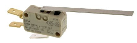 Microswitch, 16 A SPDT-NO/NC Long Leaf Lever
