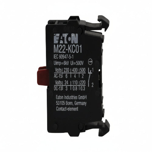 E22B1 CONTACT BLOCK, 1NC, 10A, SCREW