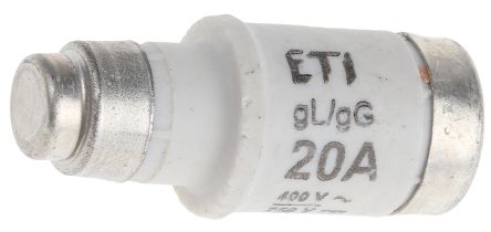 2212001  20A D02 Neozed Fuse, E18 Thread Size, gG, 400V