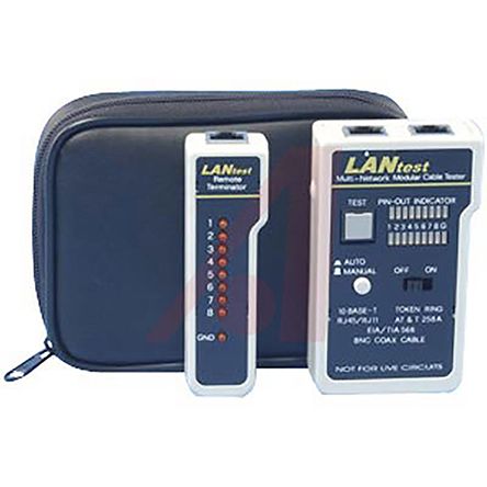 24-517  Network Cable Tester Cable Tester BNC, RJ11, RJ45