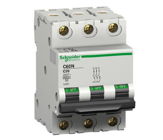 24351 -  Schneider Electric -  C60N 3P 20A C