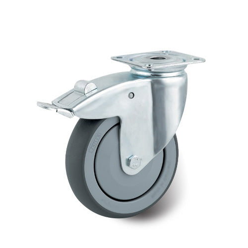 2477PJP100P50  Braked Swivel Swivel Castor, 100kg