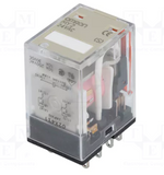 MY2 24 VAC (S) Power Relay, DPDT, 24 VAC, 10 A, MY, Socket, Non Latching