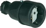 2510 Socket outlet rubber 16A 250V IP20 black