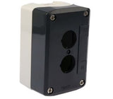 XALD02  XALD Push Button Enclosure, 2 Hole Grey, 22mm