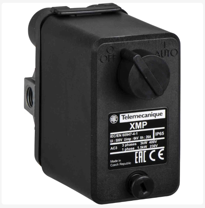 XMPR12B2433 Telemecanique Sensors Pressure Sensor, 1.3bar Min, 12bar Max, 2 NC Output, Differential Reading