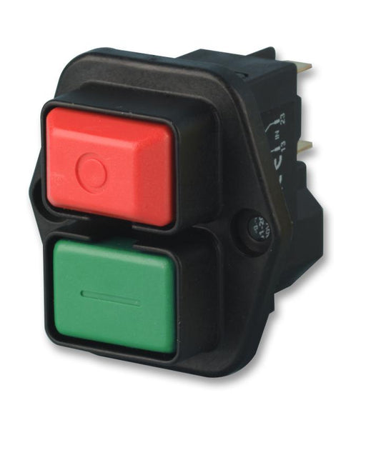 3251-30-01 Pushbutton Switch, Industrial, DPST, Off-On