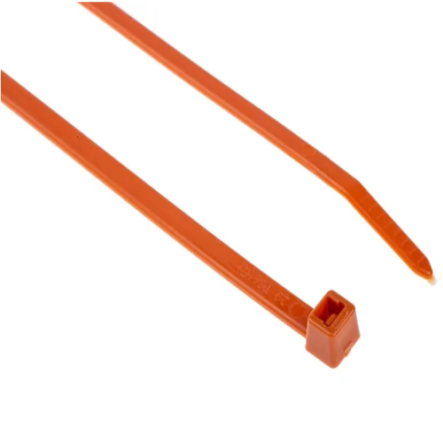 111-00935 T50L-PA66-OG Cable Tie, 390mm x 4.6 mm, Orange Nylon,
