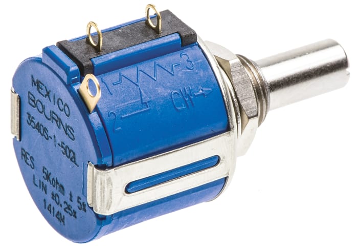 3540S-1-502L Rotary Potentiometer, Wirewound, 5 kohm, 10 Turns, Linear