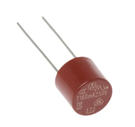 3700200000  200mA Radial F Leaded PCB Mount Fuse, 250V ac