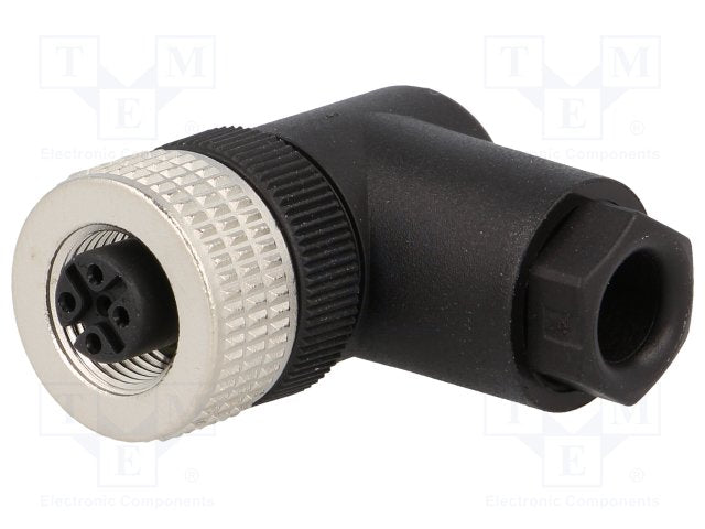 Sensor Connector, Female, 4 Pole, PG7, Right Angled