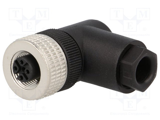 Sensor Connector, Female, 4 Pole, PG7, Right Angled