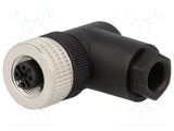 Sensor Connector, Female, 4 Pole, PG7, Right Angled