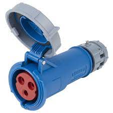 3888  PowerTOP IP67 Blue Cable Mount 3P Industrial Power Socket, Rated At 32A