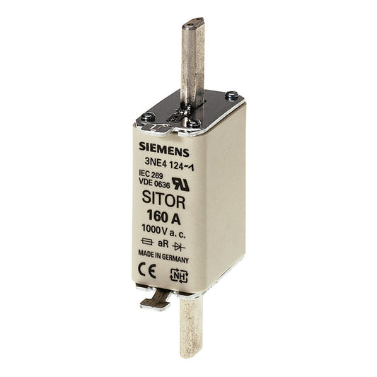 3NE4124 160A 0 HLS Centred Tag Fuse, aR, 1000V ac