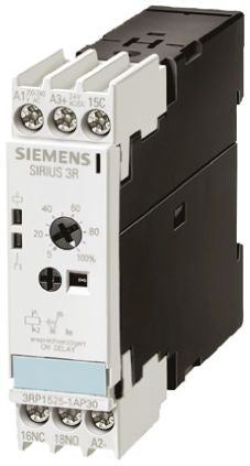 3RP1512-1AP30  SPDT Timer Relay - 1.5 → 30 s, 1 Contacts, ON Delay, DIN Rail