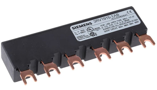3RV1915-1AB - Siemens - SIRIUS 3 Phase Busbar, 690V, 45mm Pitch