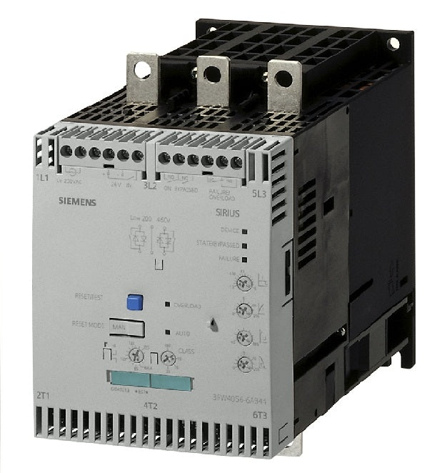 3RW4056-6BB44  90 kW Soft Starter, 400 V, 3 Phase, IP00