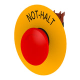 3SB2203-1AC01  Roto-Push Pushbutton With Yellow Backing Plate