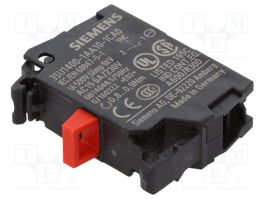3SU1400-1AA10-1CA0 SIRIUS ACT Contact Block - 1NC 5 500 V ac/dc