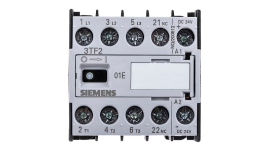 3TF20010BB4 3TF2 3 Pole Contactor - 9 A, 24 V dc Coil, 3NO, 10 kW