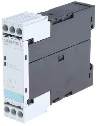 3UG4512-1AR20   Phase Monitoring Relay With SPDT Contacts, 160 → 690 V ac Supply Voltage