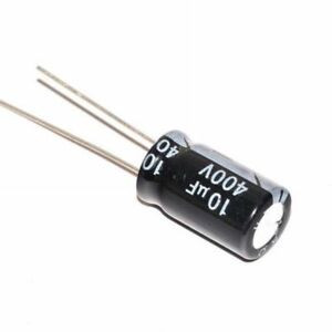 ELECTROLYTIC CAPACITOR 2 PINS 10UF/400V