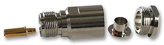 RF / Coaxial Connector, Coaxial, Straight Jack, Solder, 50 ohm, RG213, Brass