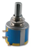 Rotary Potentiometer, Wirewound, 10 kohm, 10 Turns, Linear, 2 W