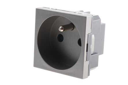 5 725 21 1 Gang Plug Socket, 16A, Type E - French