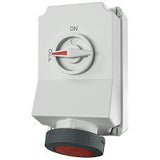 5113A Switchable IP67 Industrial Interlock Socket 3PN+E, Earthing Position 6h, 63A, 400 V