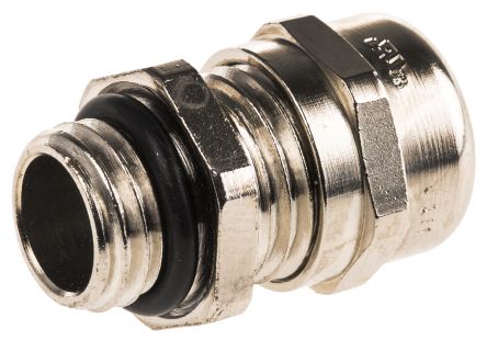 52103000+53112000 Cable Gland With Locknut, Nickel Plated Brass