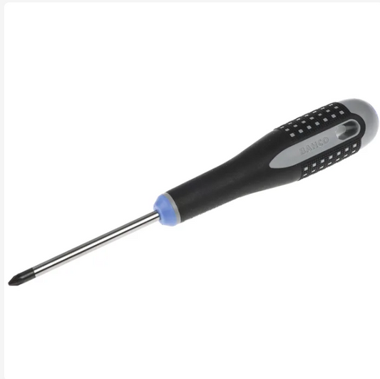 BE-8810I Bahco Pozidriv Screwdriver, PZ1 Tip, 75 mm Blade, 197 mm Overall
