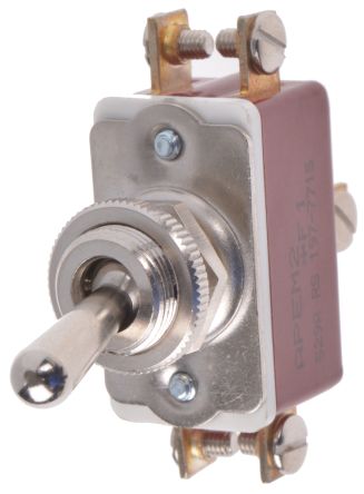 529 DPST Toggle Switch, Latching, Panel Mount