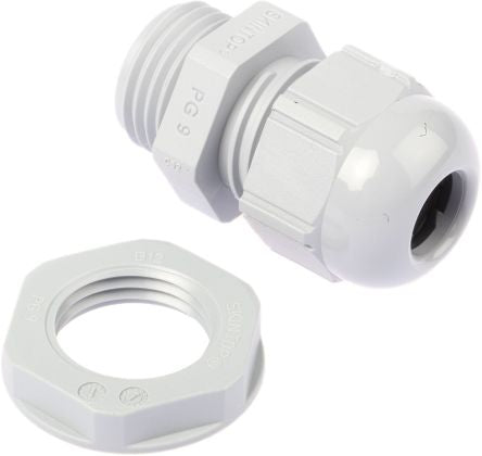 53015010+53019010 - Lapp - SKINTOP Series Grey Polyamide Cable Gland, PG9 Thread, 3.5mm Min, 8mm Max, IP68