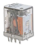 55.13.8.024.0000 PCB Mount Power Relay, 24V ac Coil, 10A Switching Current, 3PDT
