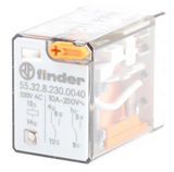 55.32.8.230.0040 Plug In Power Relay, 230V ac Coil, 10A Switching Current, DPDT