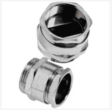 52103020+53112720 Lapp SKINTOP Series Nickel Plated Brass Cable Gland Kit, M20 Thread, 7mm min., 13mm max., IP68